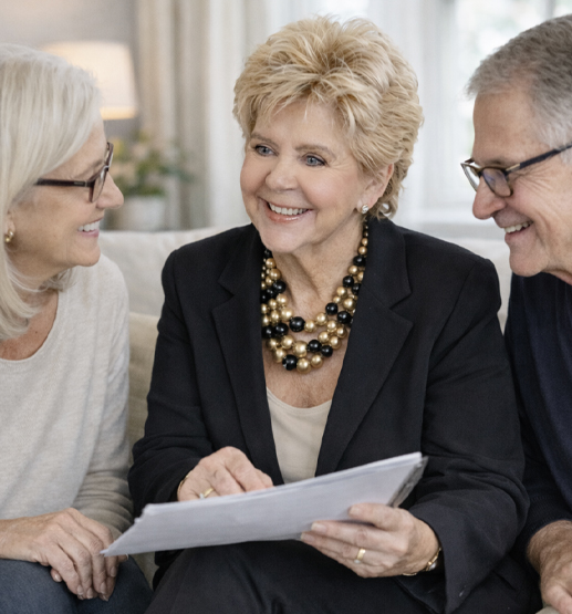 Calm, organized living space representing clarity and peace of mind